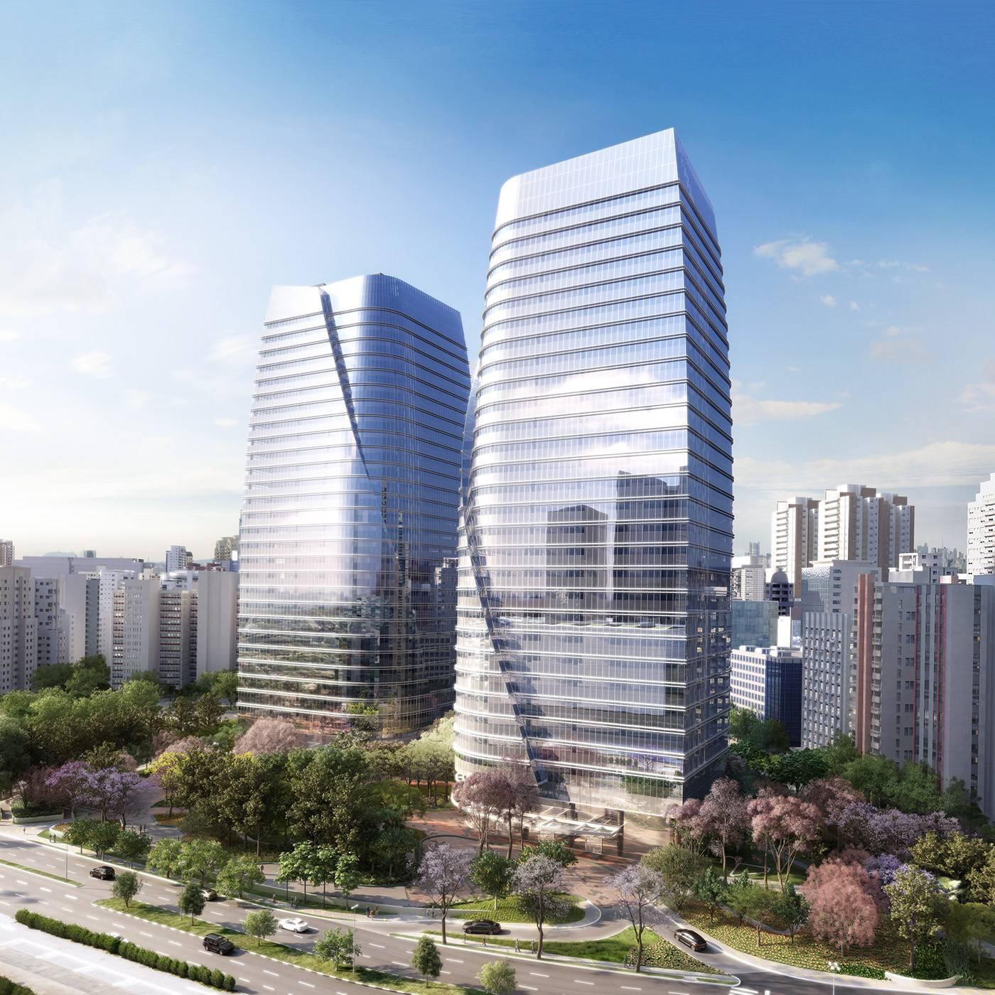 Imagem de prédios da XP Inc.